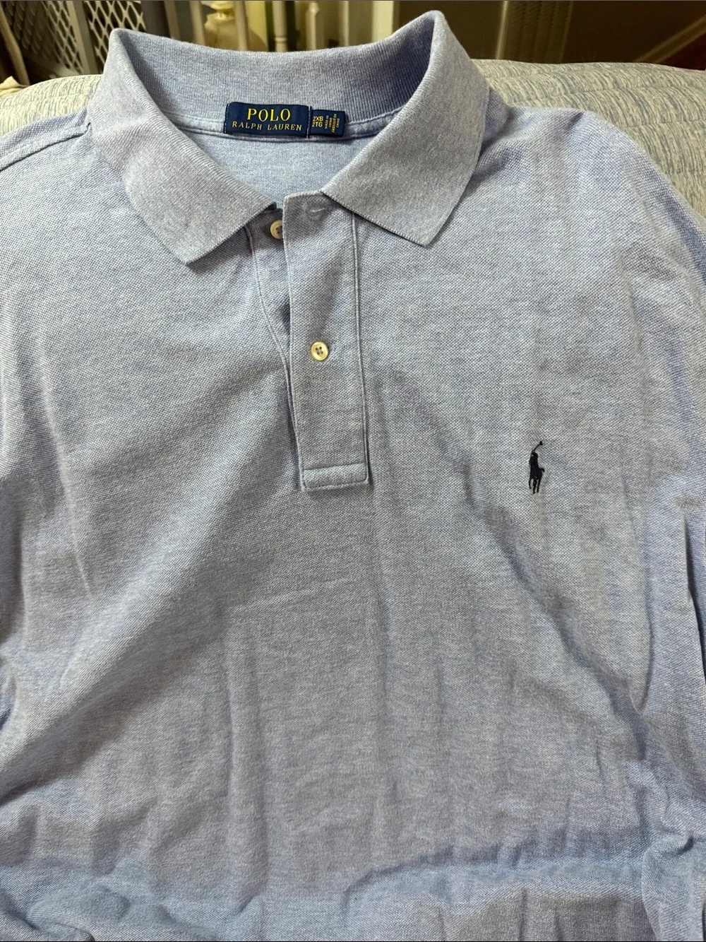 Polo by Ralph Lauren Light Blue Classic Polo Shirt with Navy Pony